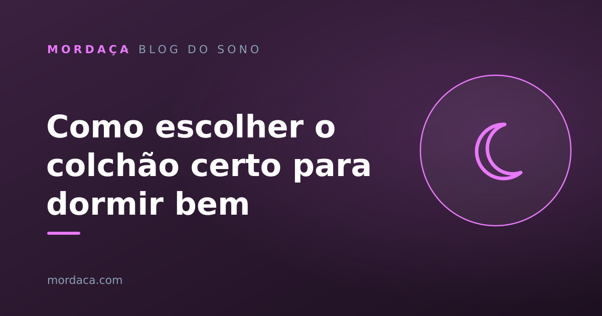 Capa: Como escolher o colchão certo para dormir bem