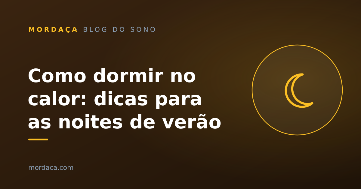 Capa: Como dormir no calor: dicas para as noites de verão