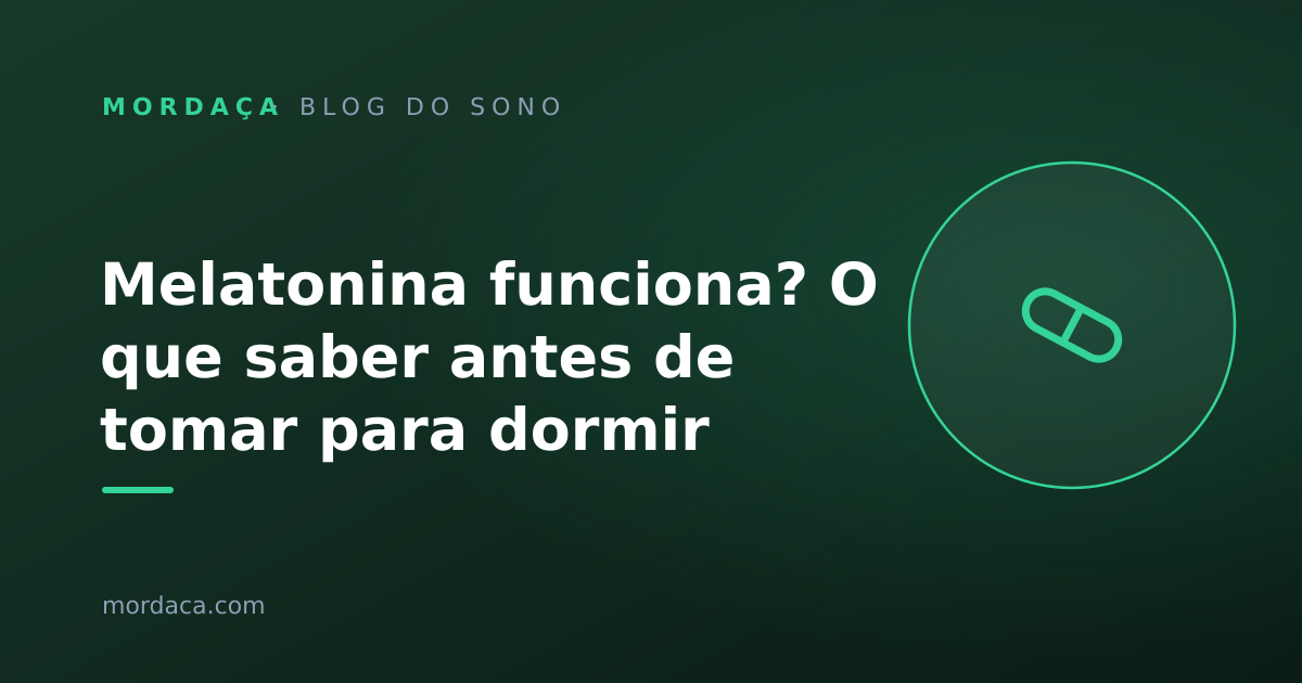 Capa: Melatonina funciona? O que saber antes de tomar para dormir