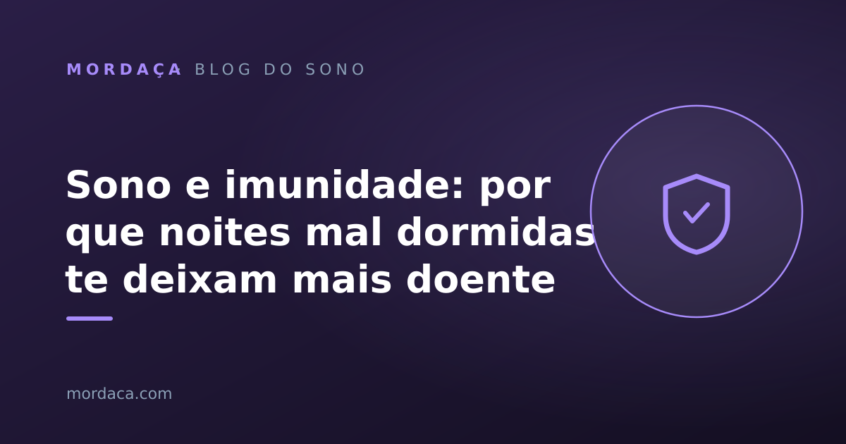 Capa: Sono e imunidade: por que noites mal dormidas te deixam mais doente