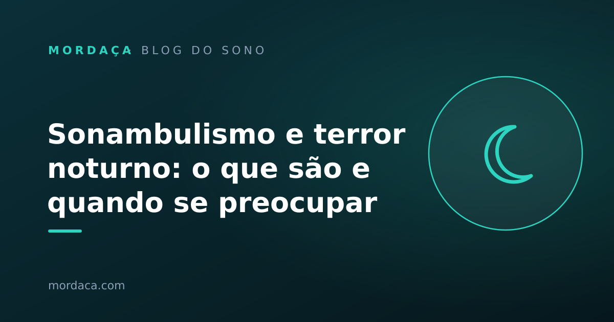 Capa: Sonambulismo e terror noturno: o que são e quando se preocupar
