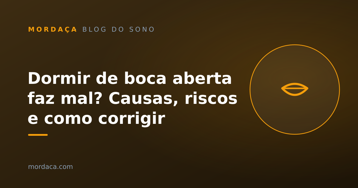 Capa: Dormir de boca aberta faz mal? Causas, riscos e como corrigir